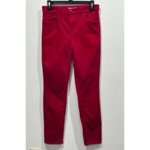 𝅺MADE and Loved LOFT Fuchsia Velvet Skinny Jeans, 2/26